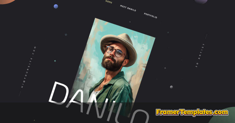 Danilo — Personal Portfolio Template - Framer Templates Marketplace