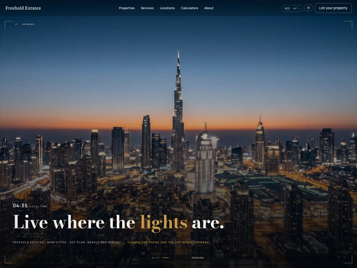 Freehold — Real Estate Template, English + Arabic — Freehold Framer Template
