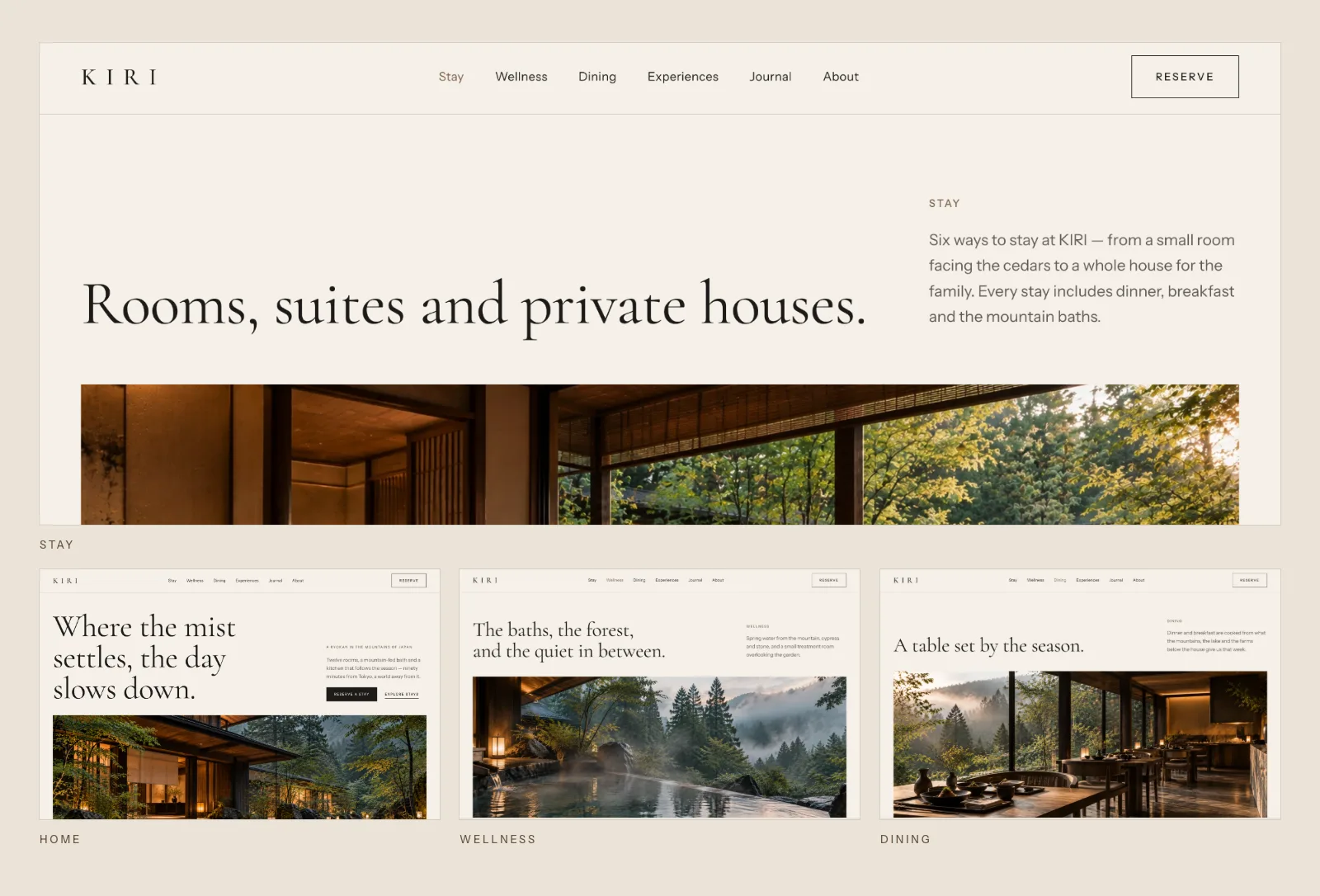 RYOKAN — Hotel & Ryokan Framer Template — Framer Template