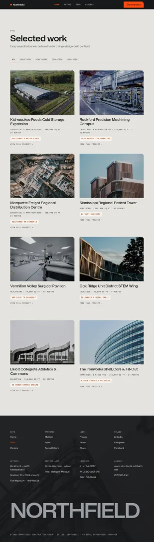 Northfield — Construction & Real Estate Template — Framer Template