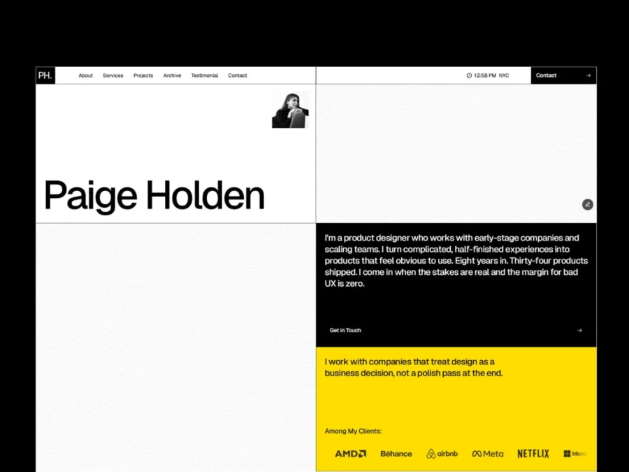 Paige Holden — Fazal Rehman Framer Template