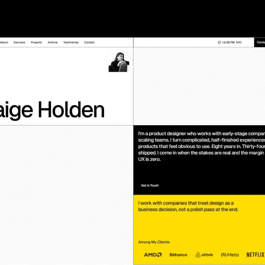 Paige Holden — Fazal Rehman Framer Template