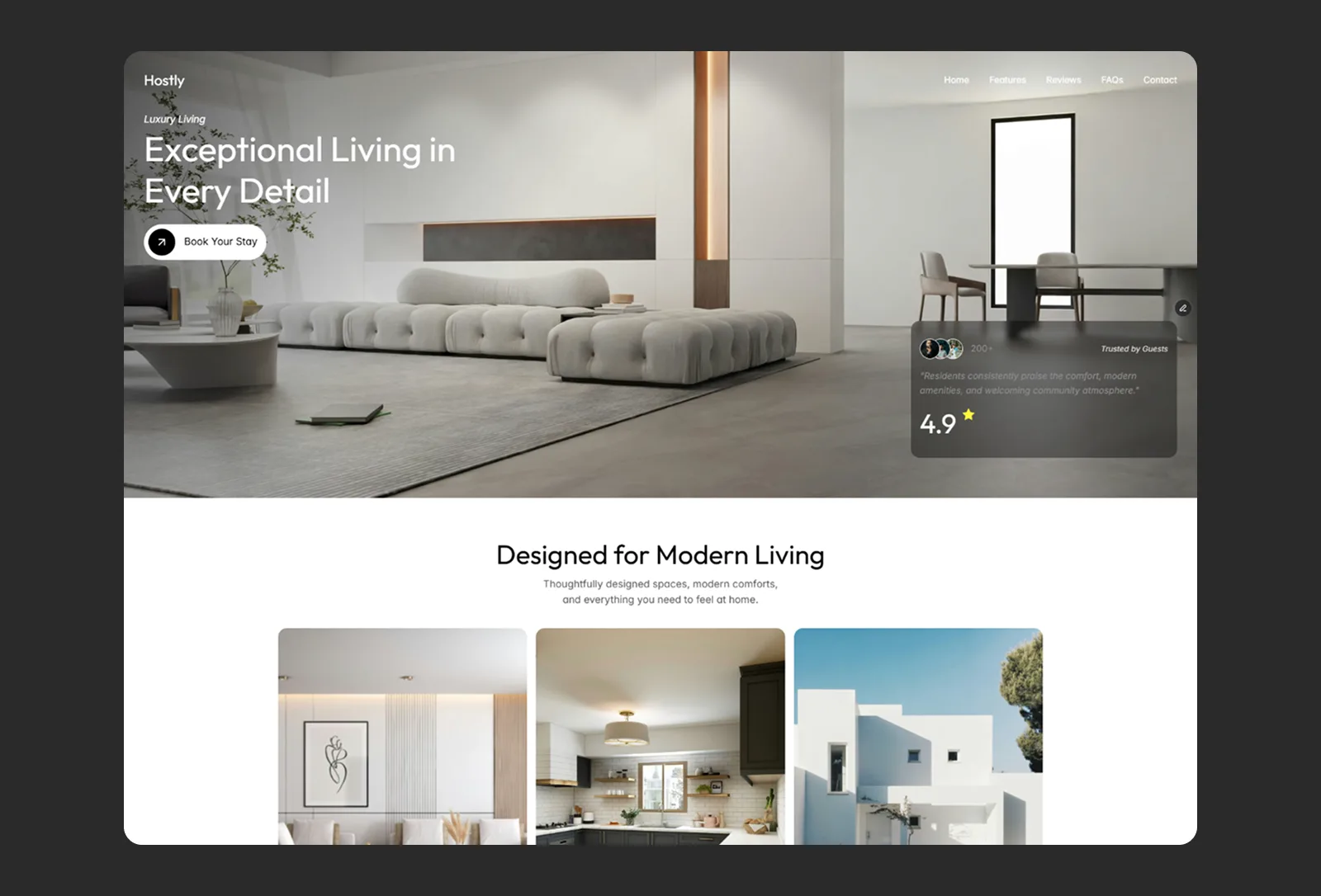 Hostly — Ayan Chatterjee Framer Template