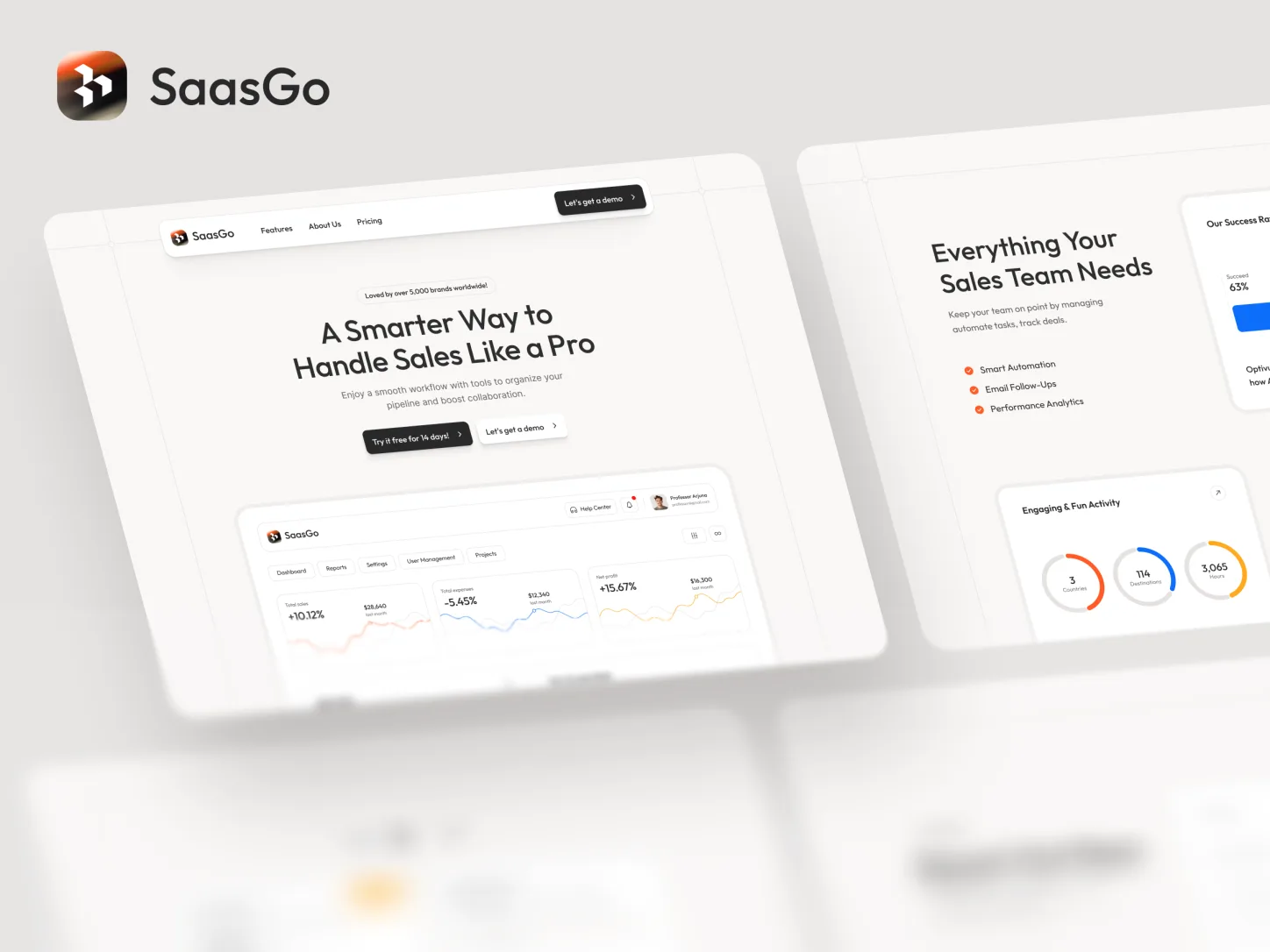 SaasGo-SaaS & Software Framer Template β Framer Template
