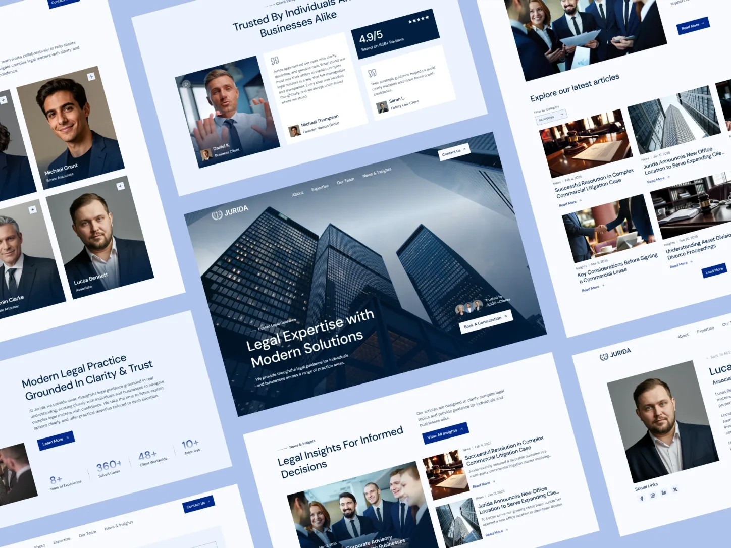 Jurida — Modern Law Firm & Legal Template — Framer Template