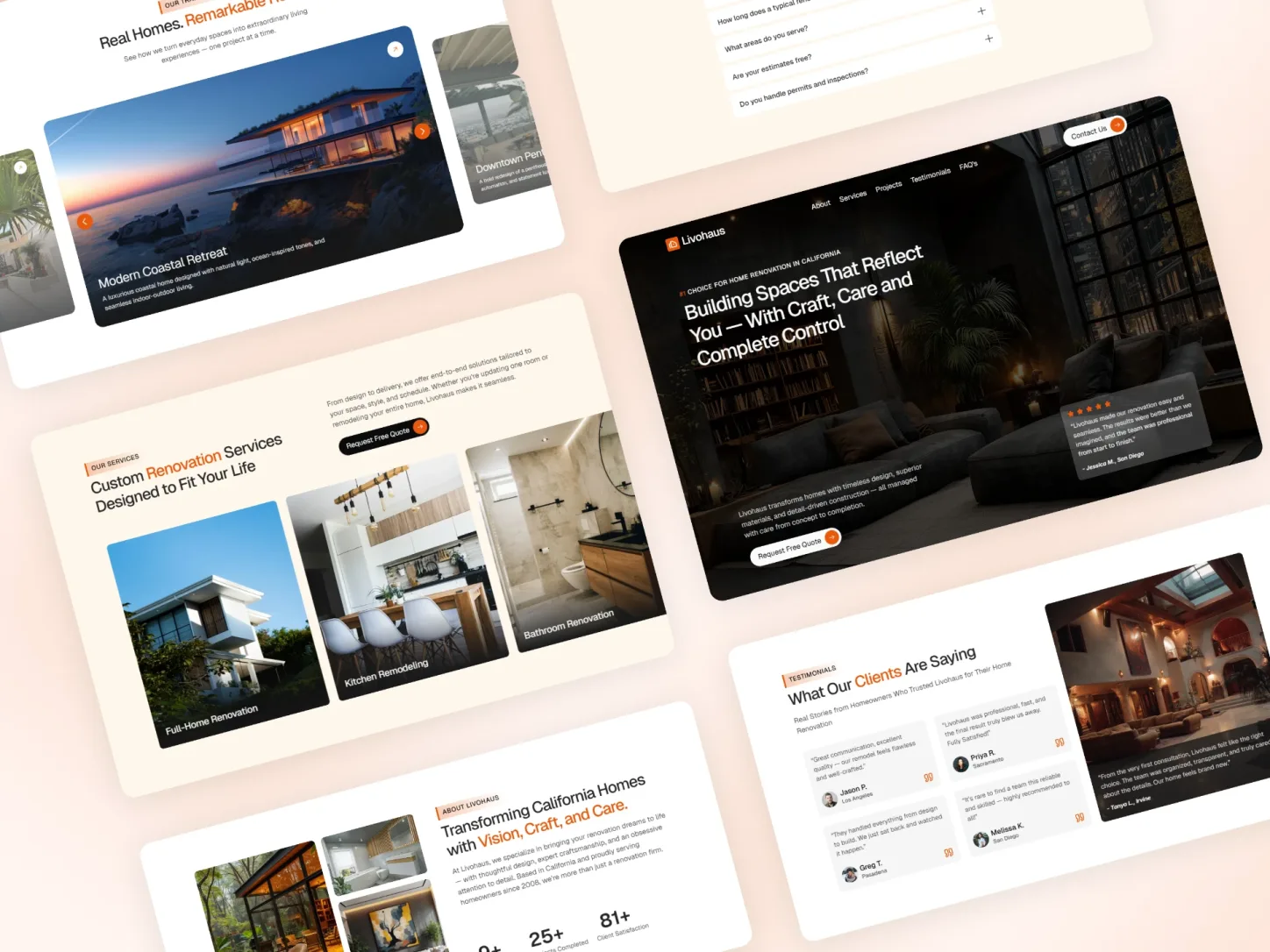 Livohaus – Renovation & Construction Template — Framer Template