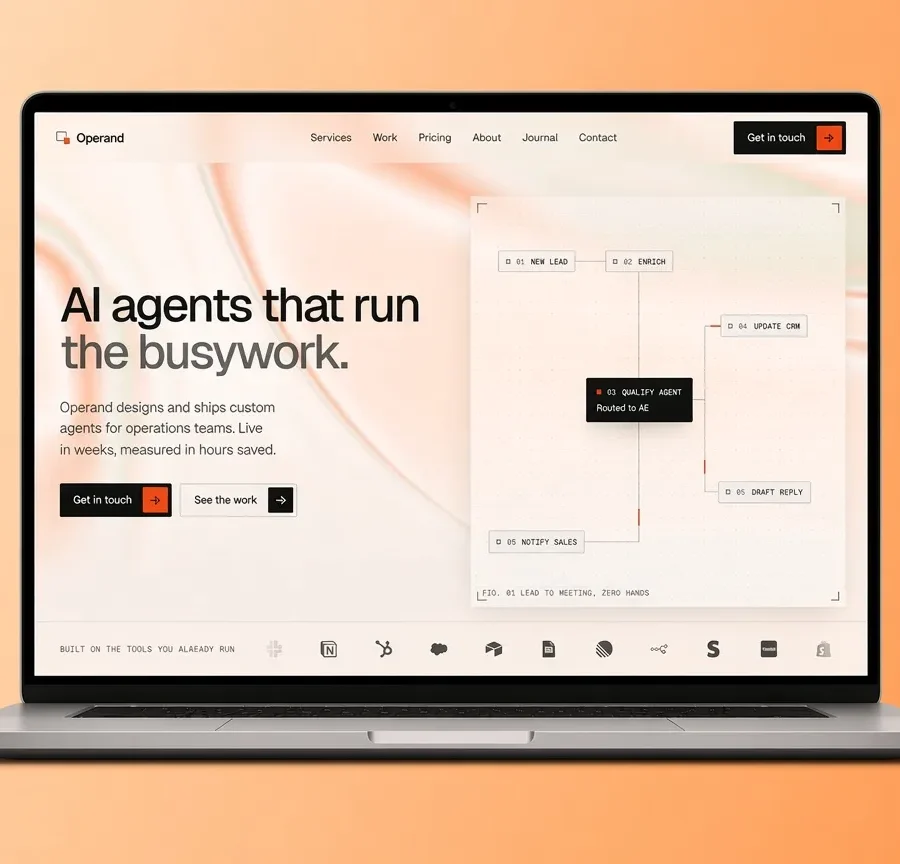 Operandi — Weblr Studio Framer Template
