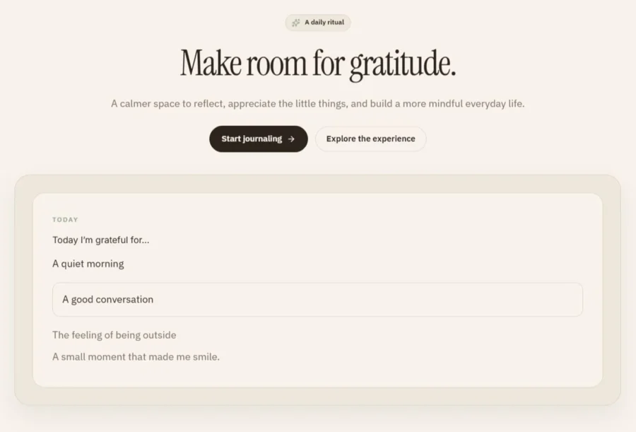 Thankful Feel — ben Framer Template
