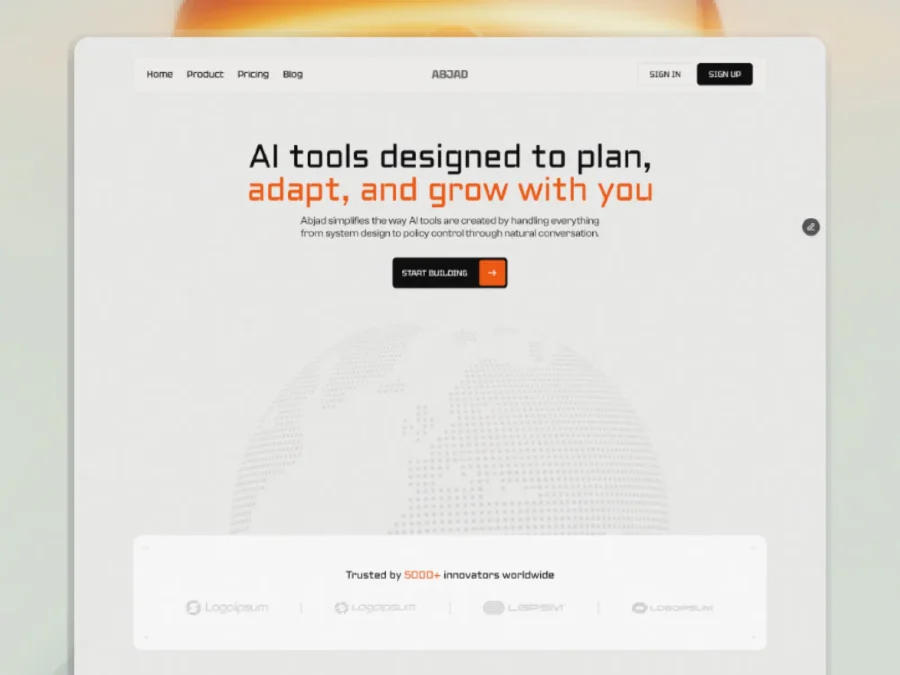 ABJAD — AI, SaaS and Business — Mejed Alkoutaini Framer Template