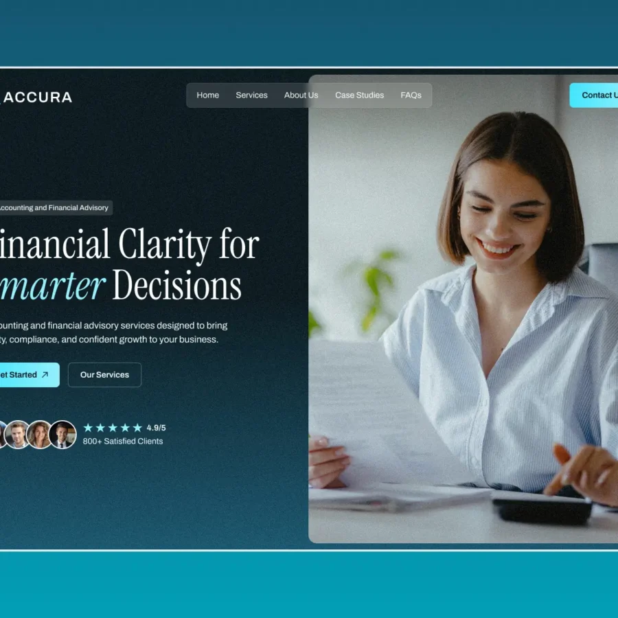 Accura — Accounting & Financial Advisory — Igor Chernyshov Framer Template