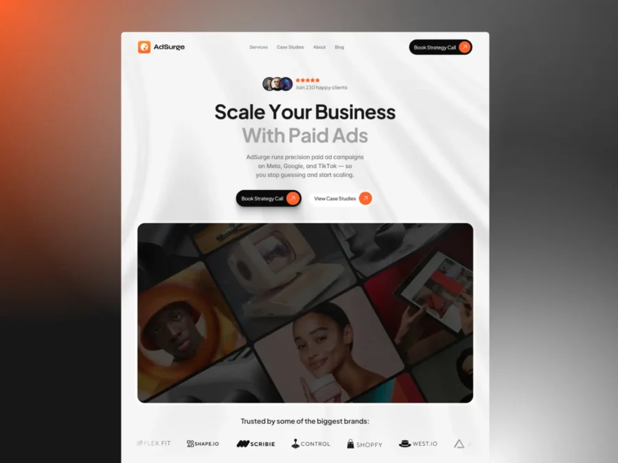 ADSURGE — Template for Ad Agencies — Francis Okechukwu Framer Template