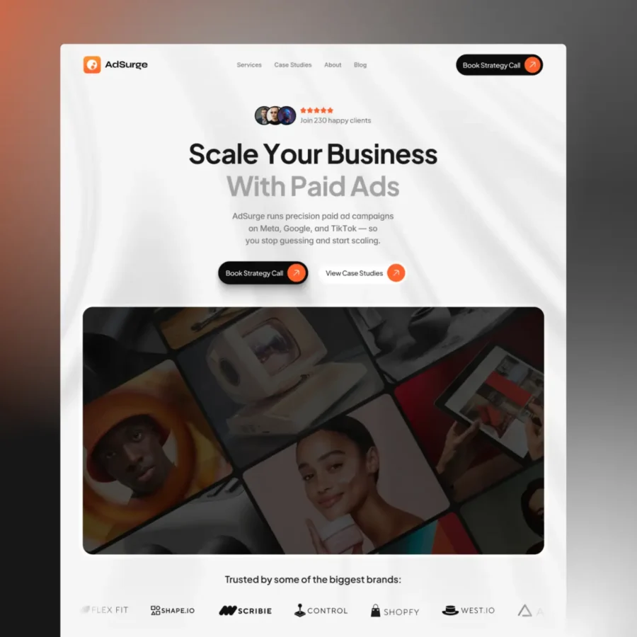 ADSURGE — Template for Ad Agencies — Francis Okechukwu Framer Template