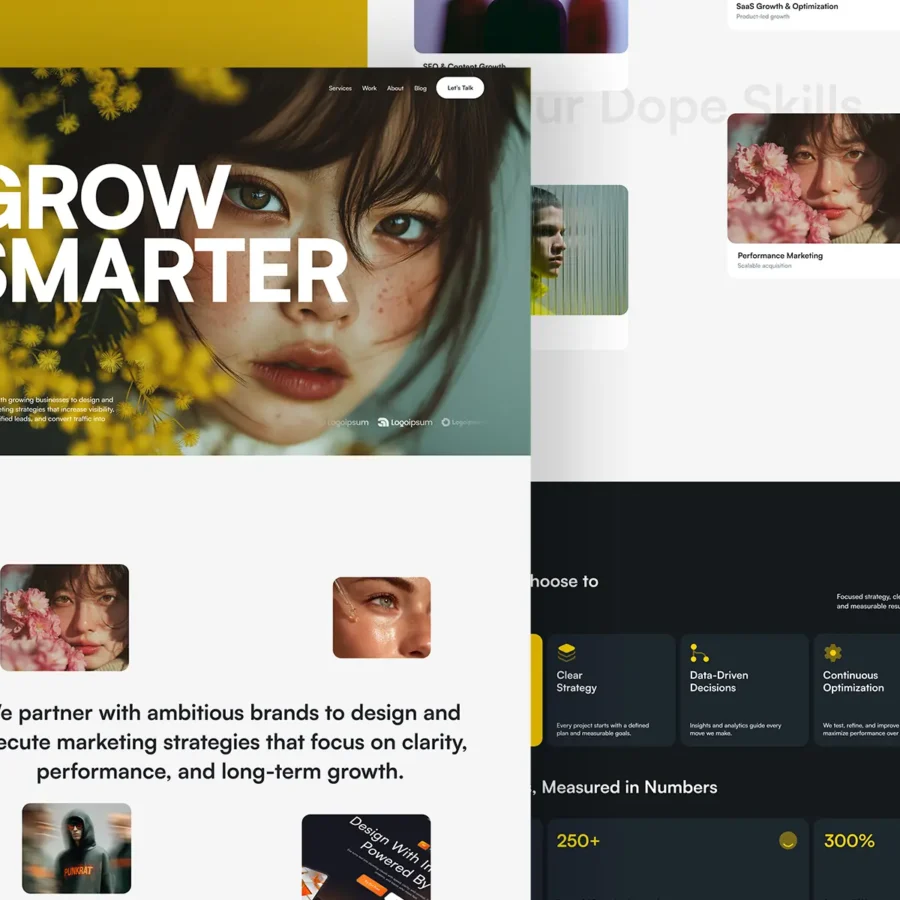 Adverra — Modern Marketing Agency Template — Mossux Framer Template