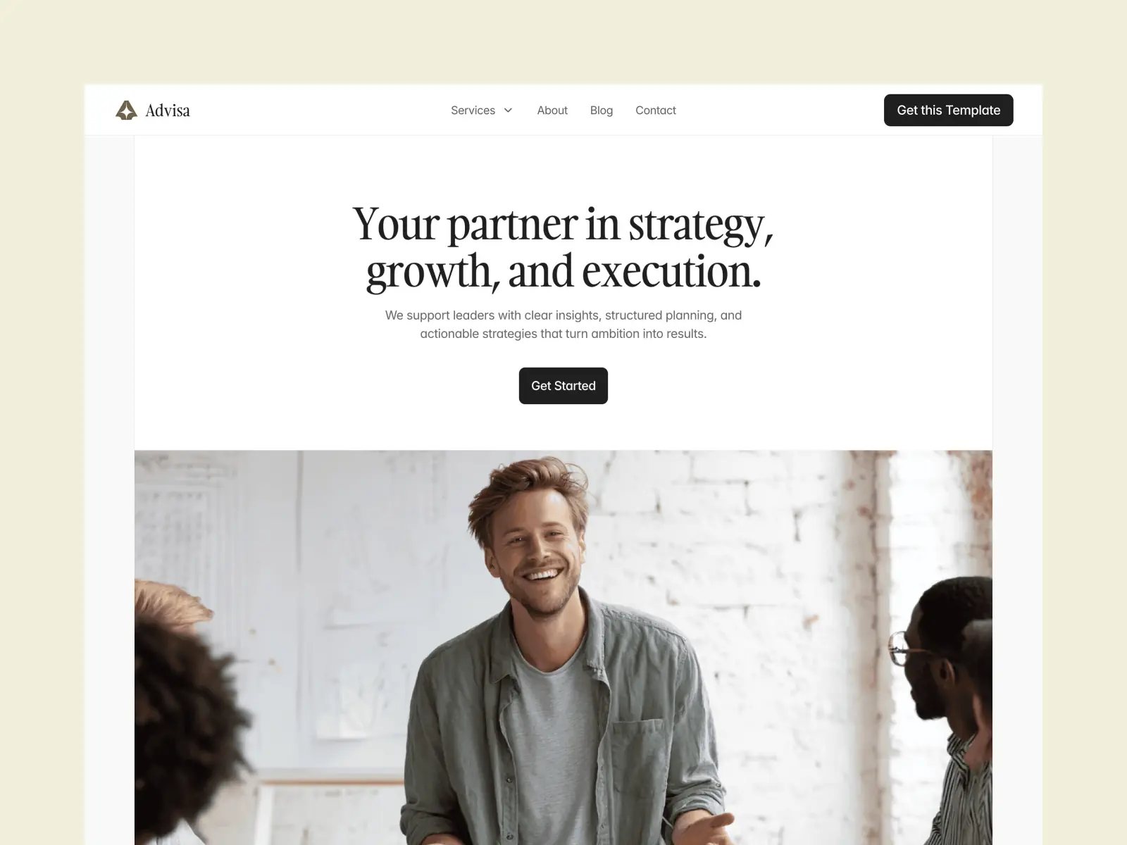 Advisa — Best Consulting Template