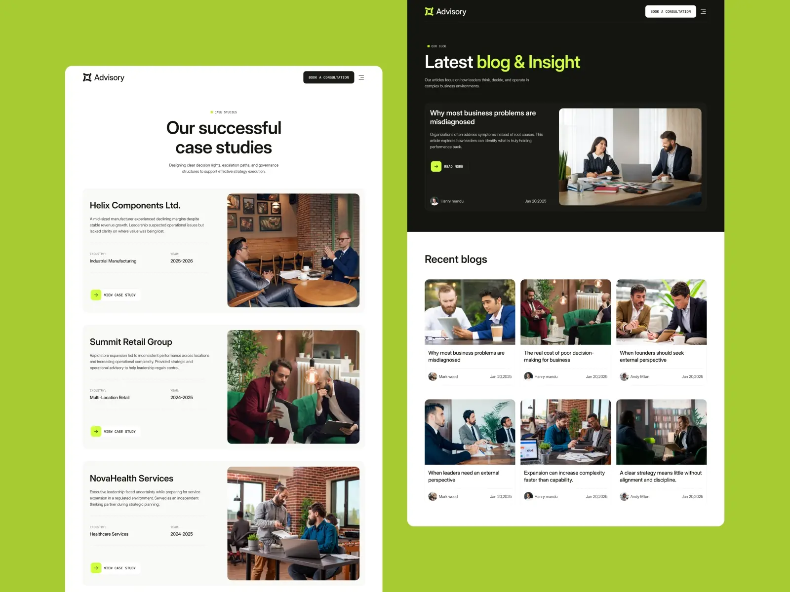 Advisory — Business Consultancy Agency
