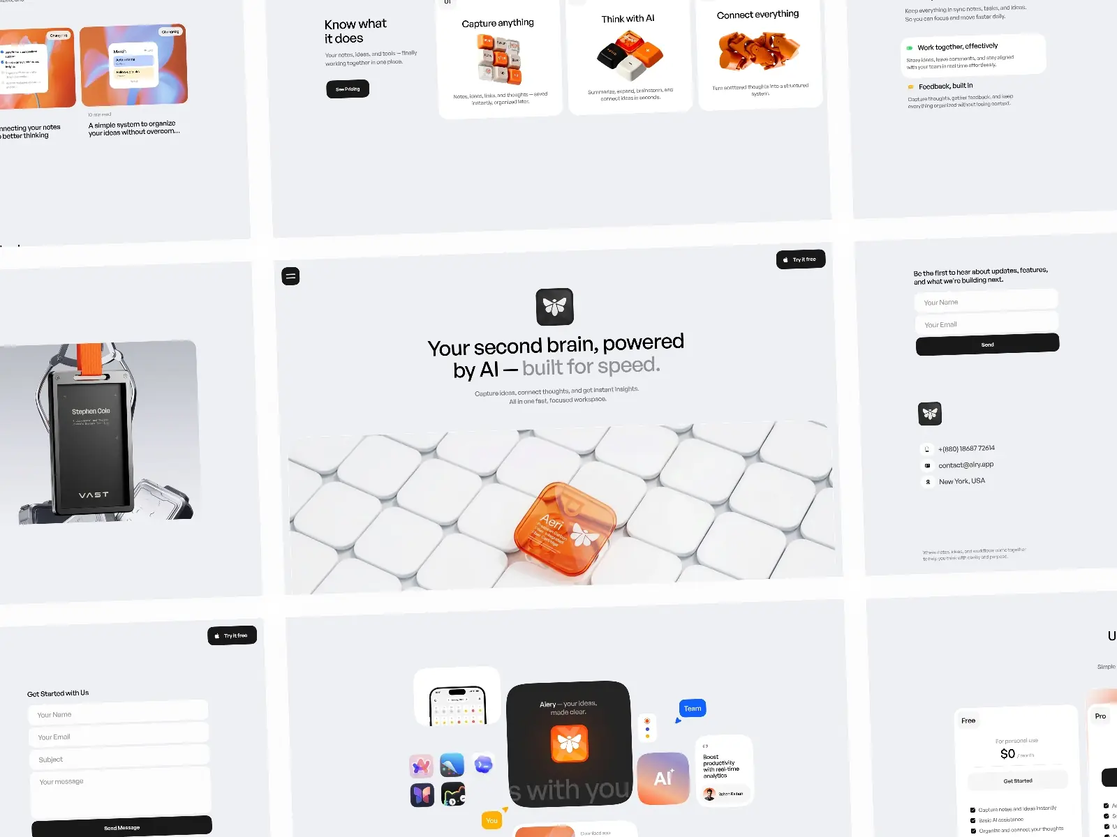 Aeiry — App Landing Page