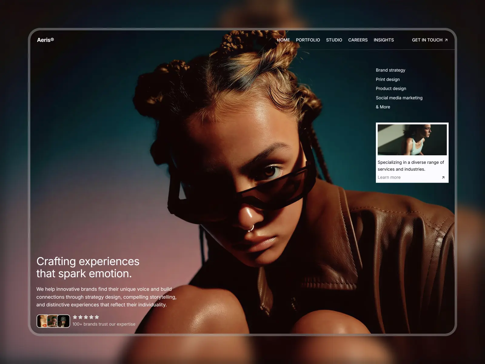 Aeris Studio — Modern Agency and Portfolio — Samuel G. Sumo Framer Template
