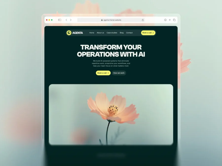 Agenta — Agency Template — Framence Studio Framer Template