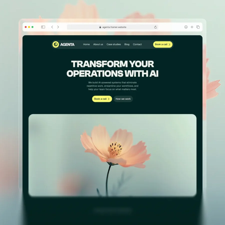 Agenta — Agency Template — Framence Studio Framer Template