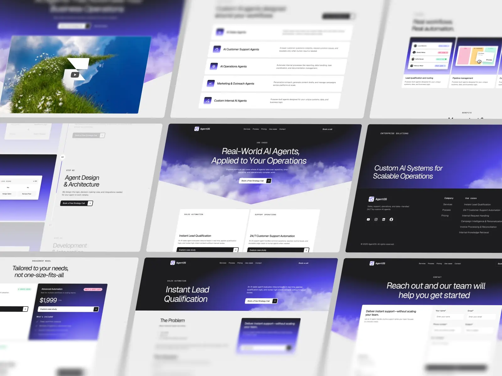 AgentOS — Framer template for AI startups