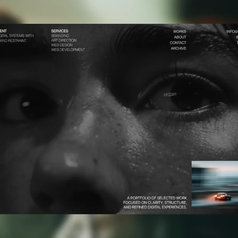 Alex Laurent — Minimal Portolio Website — Bright Ajiboye Framer Template