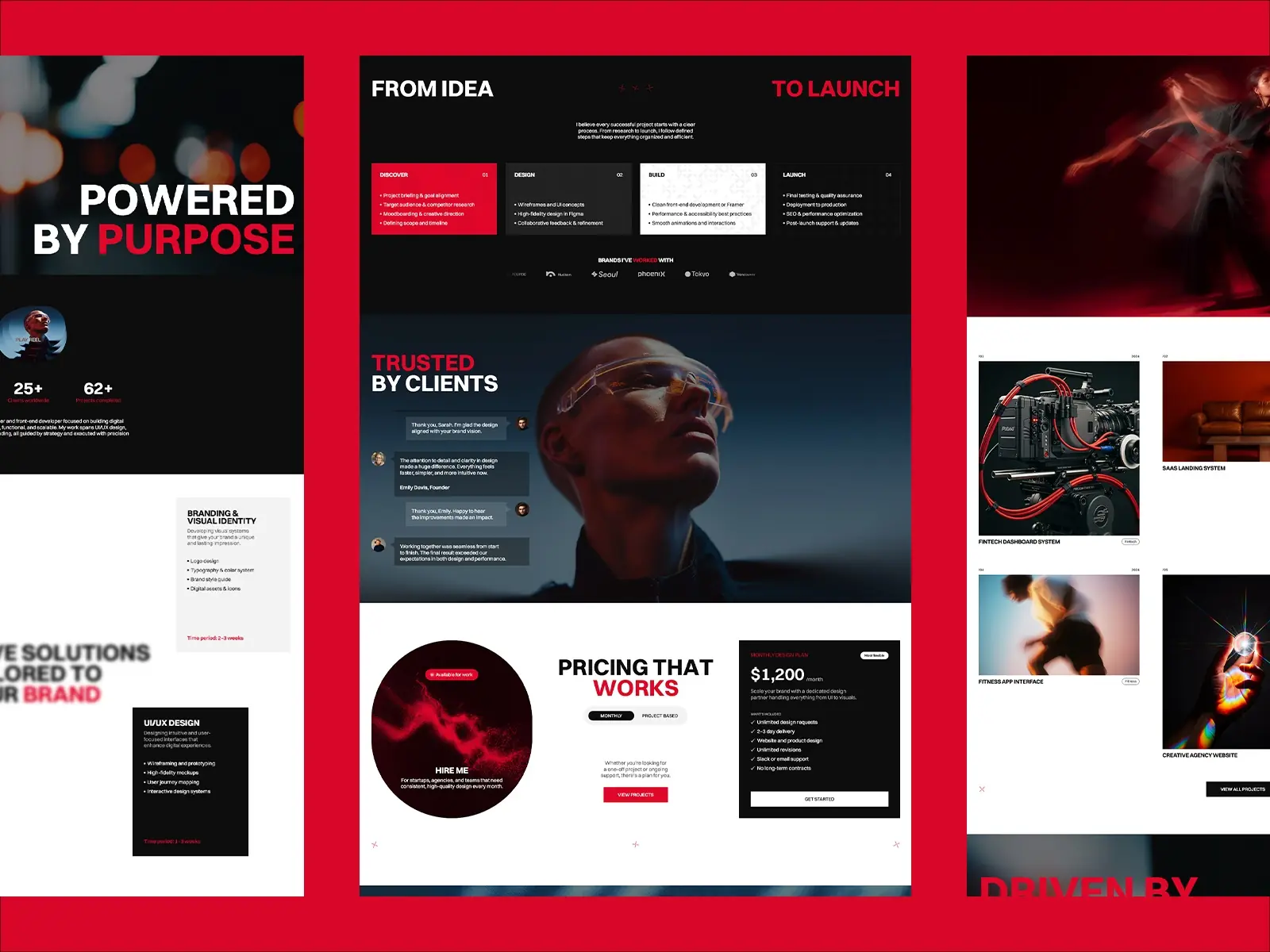 Alex W — Bold Personal Portfolio Template