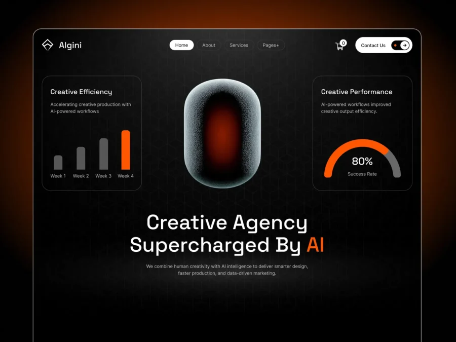 Algini — AI Agency & Automation Template — RedDevs Framer Template