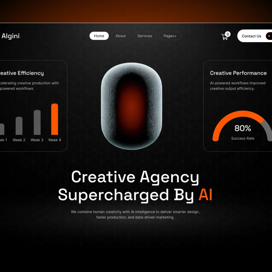 Algini — AI Agency & Automation Template — RedDevs Framer Template