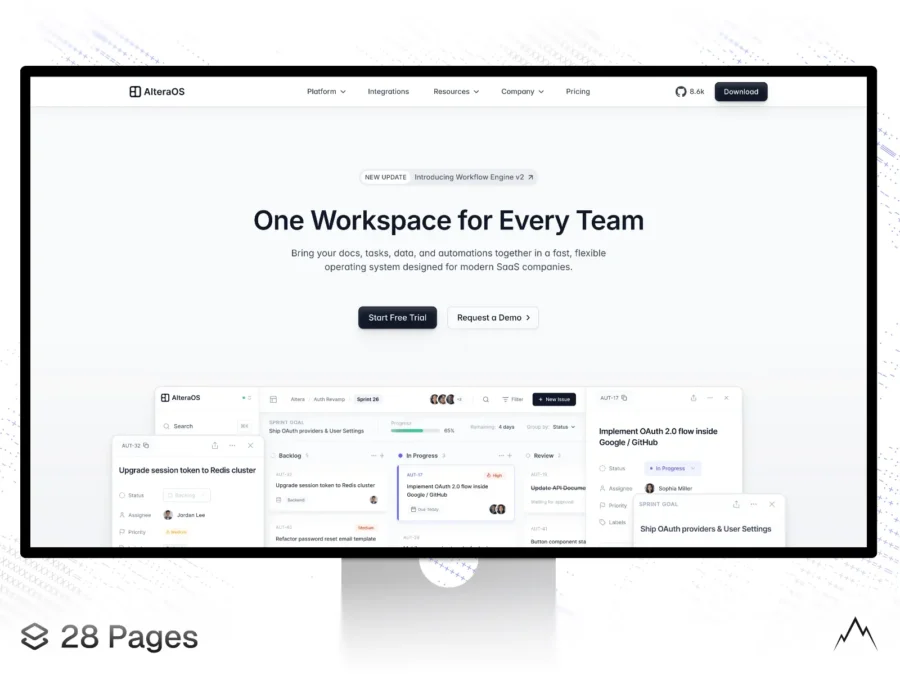 AlteraOS — The Complete SaaS Website System — Branderest Studio Framer Template