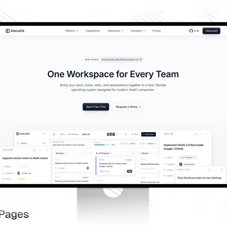AlteraOS — The Complete SaaS Website System — Branderest Studio Framer Template