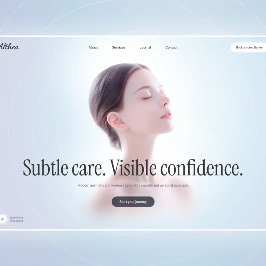 Althea — Aesthetic & Wellness Web Template — Anton Drukarov Framer Template