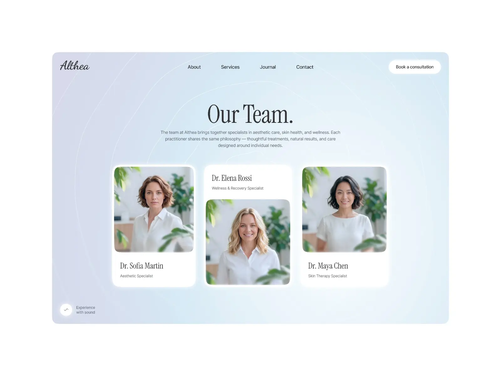Althea — Aesthetic & Wellness Web Template