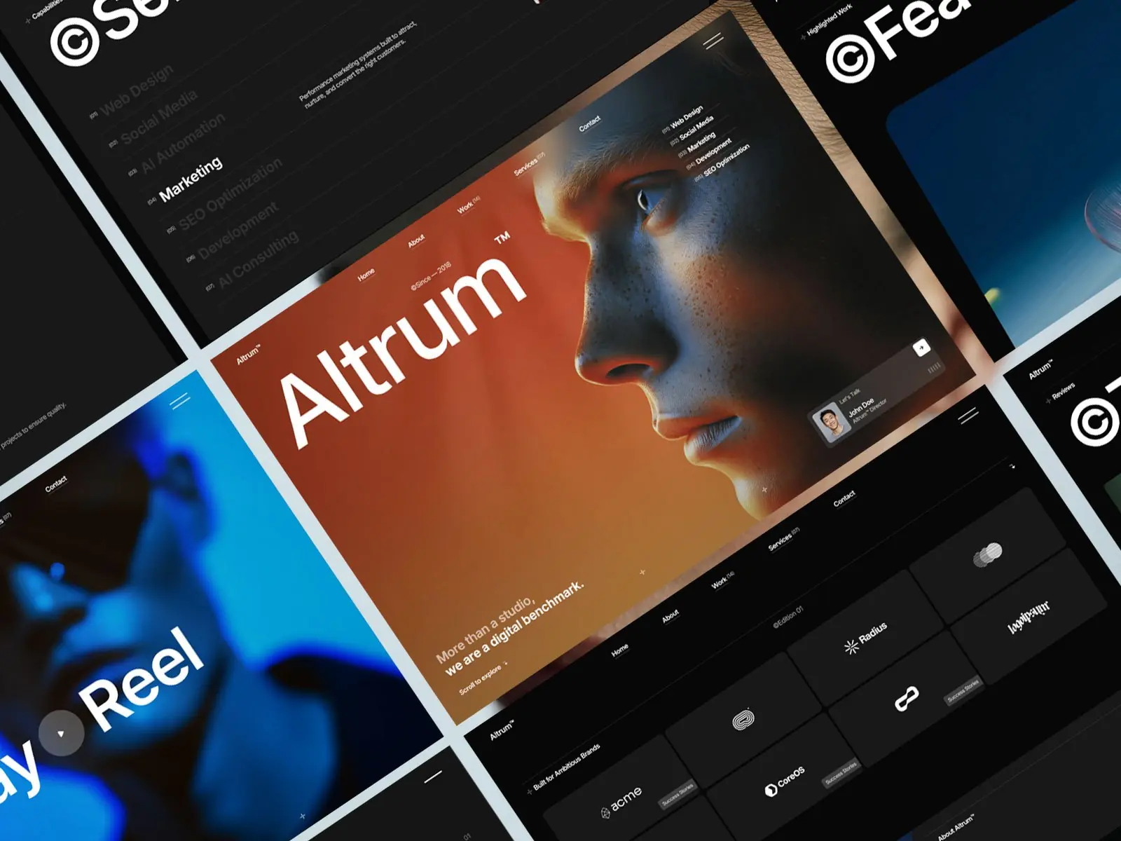Altrum X — Agency and Portfolio Template