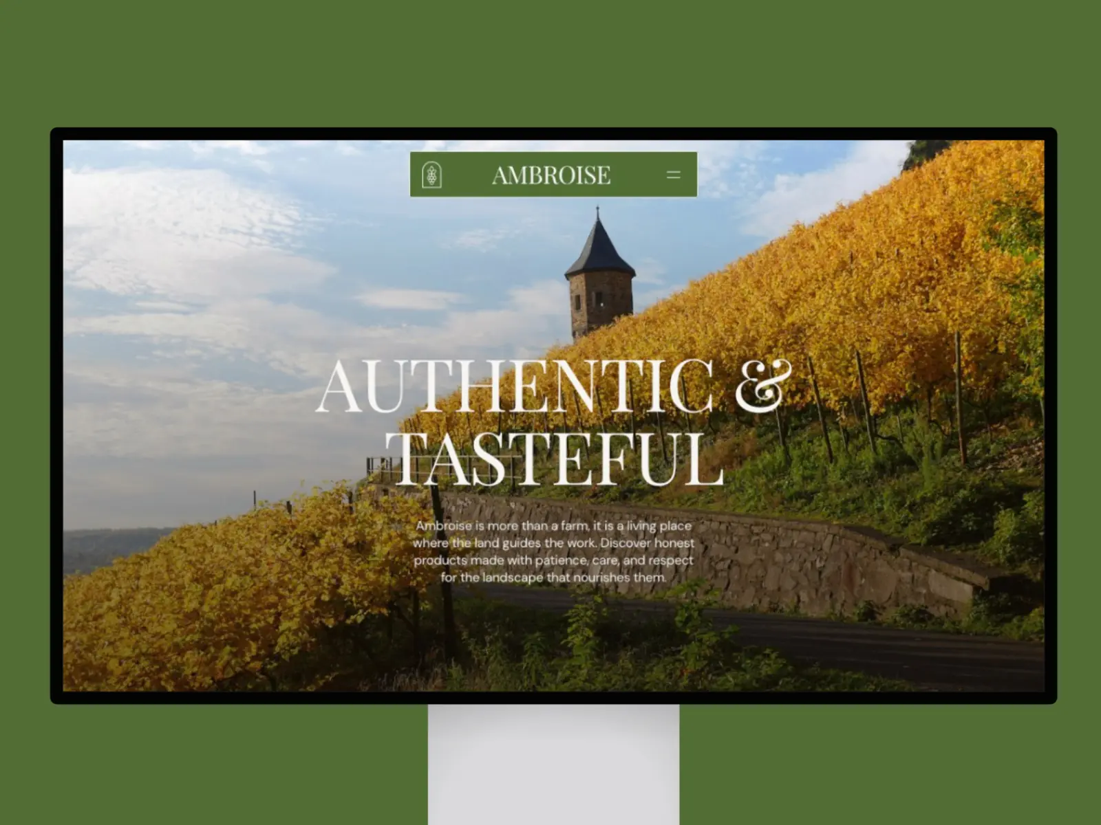 Ambroise — Winery, Farm & Food Template — Yohann Varillon Framer Template