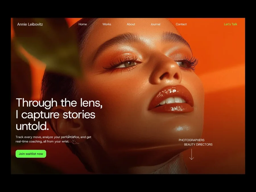 Annie — Minimal Photography Template — Rayso Studio Framer Template