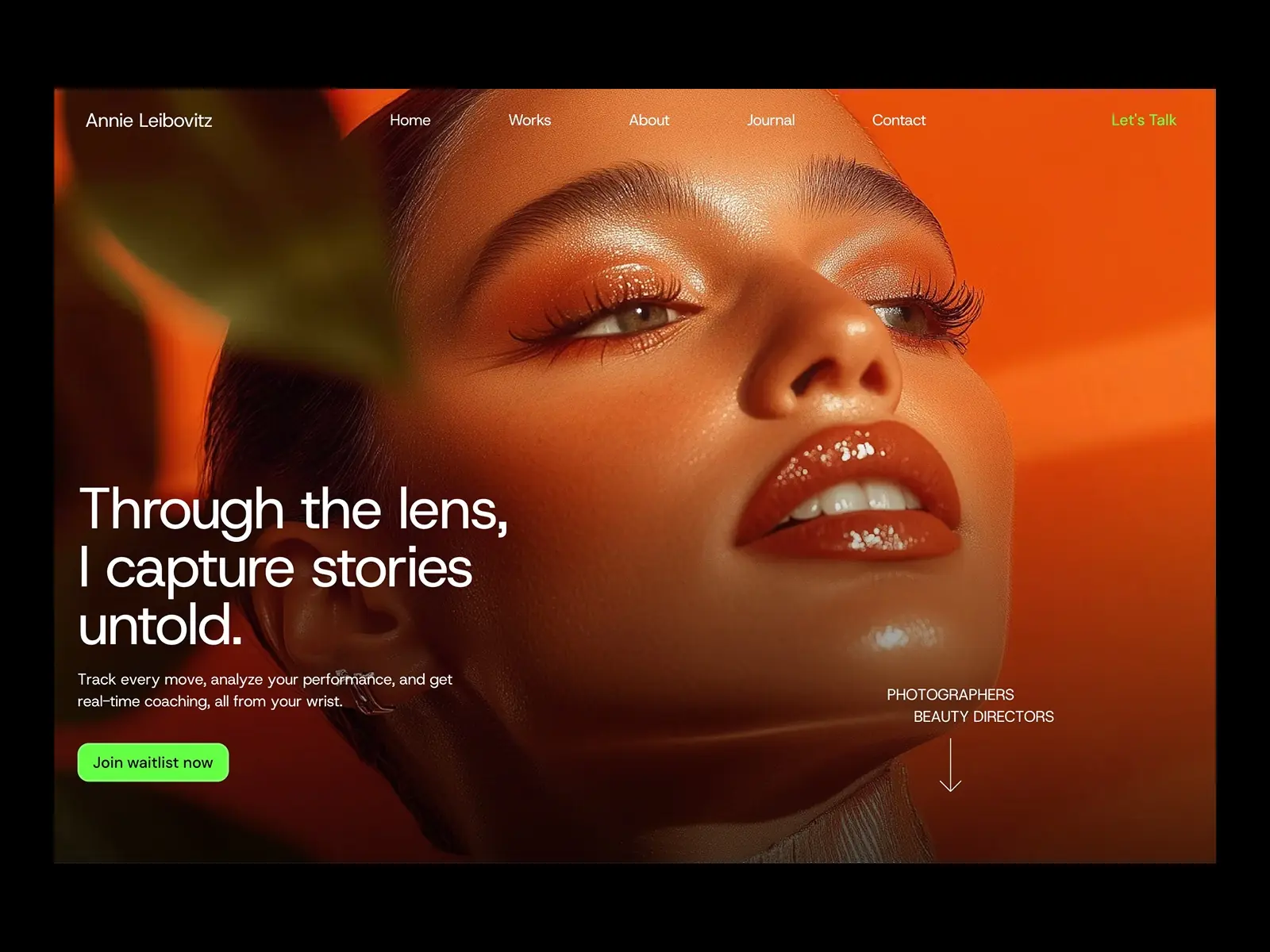Annie — Minimal Photography Template — Rayso Studio Framer Template