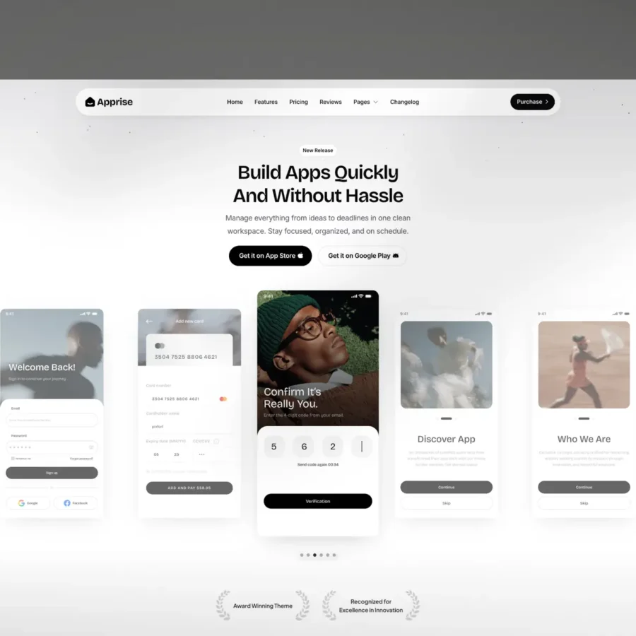 Apprise — App Framer Template — pixfort Framer Template