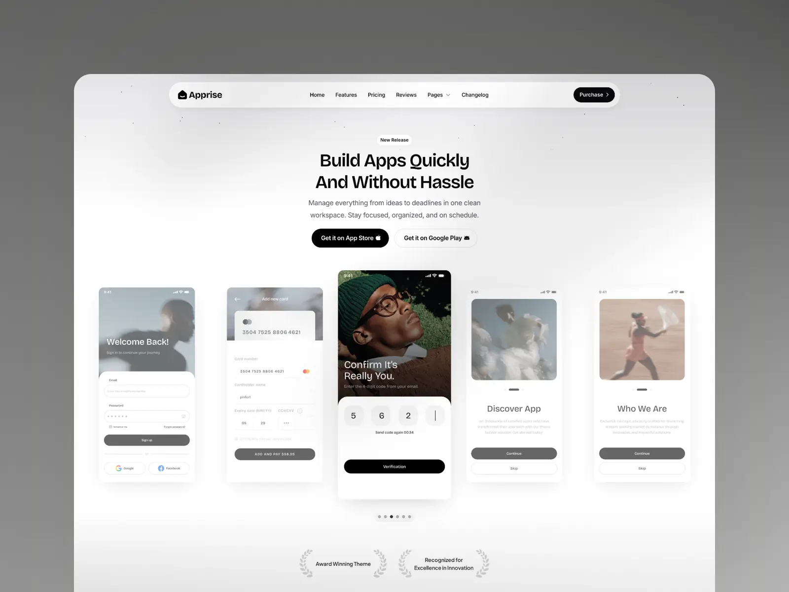 Apprise — App Framer Template — pixfort Framer Template