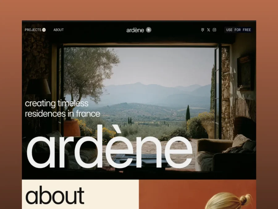 Ardène — Real Estate & Architecture — Sasha Mozdir Framer Template