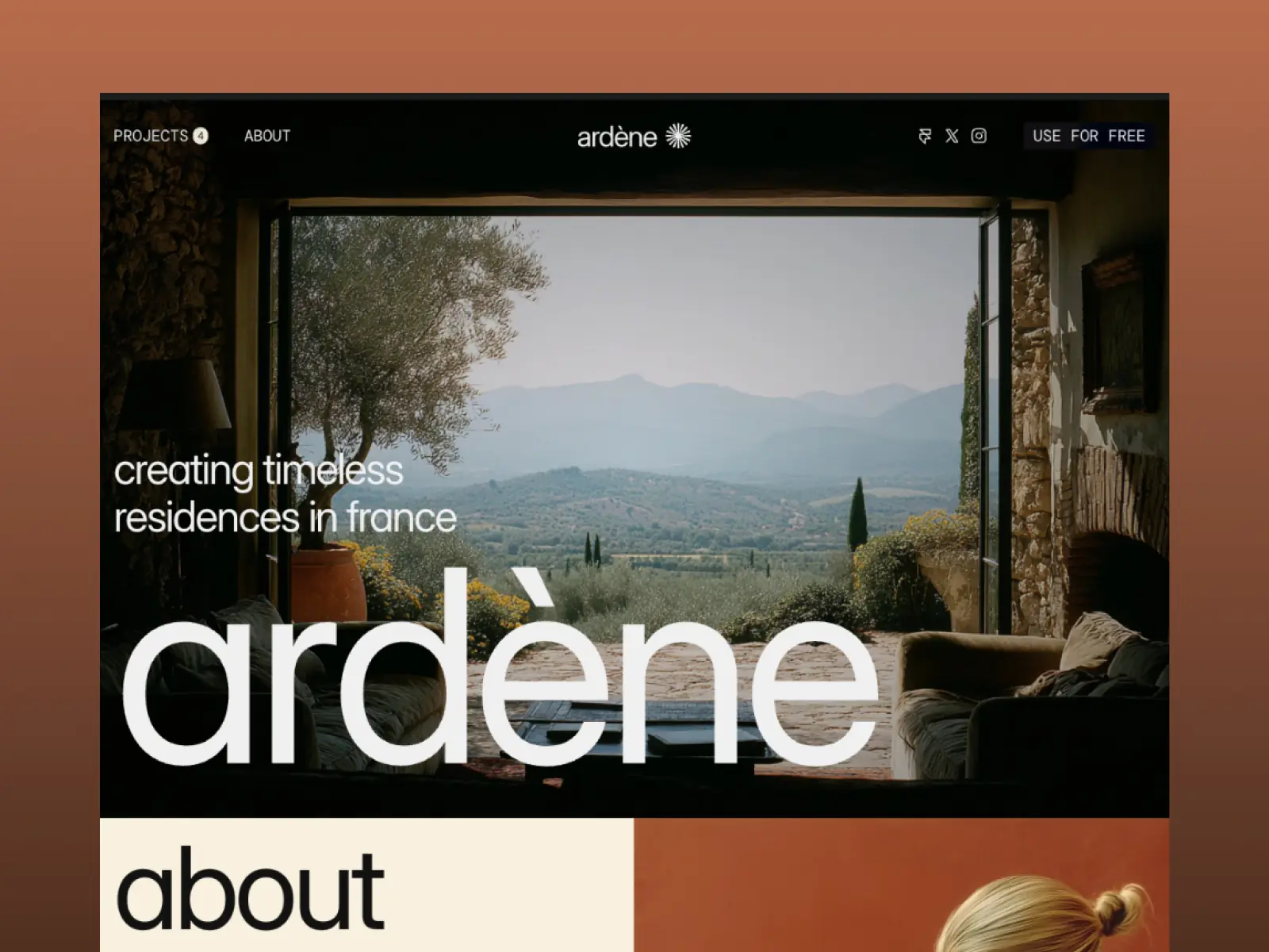 Ardène — Real Estate & Architecture — Sasha Mozdir Framer Template