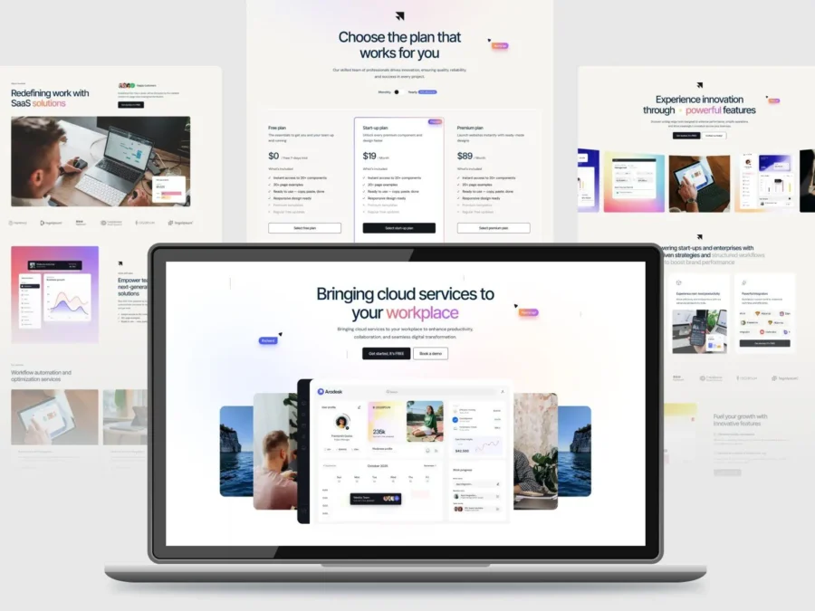 Arodesk — Saas & Startup Template — Radiant Templates Framer Template