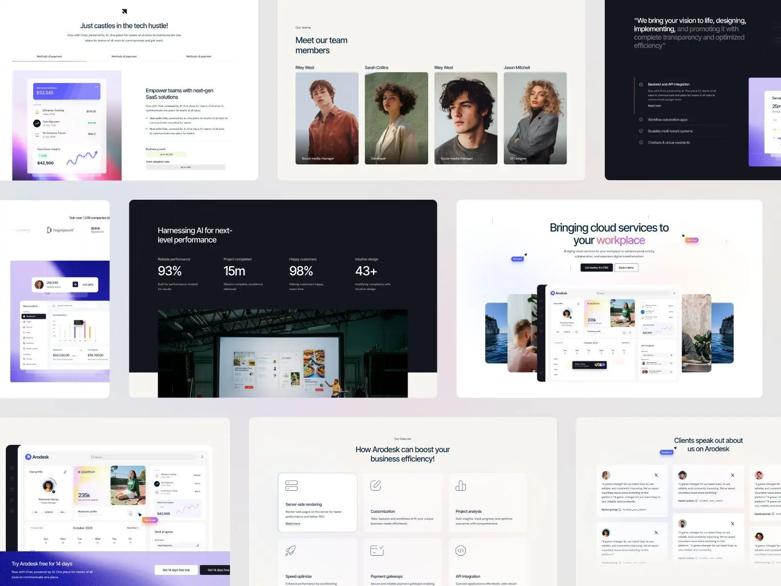 Arodesk — Saas & Startup Template