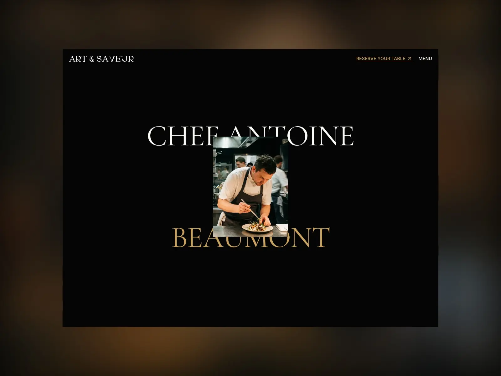 Art & Saveur — Luxury Fine Dining Template