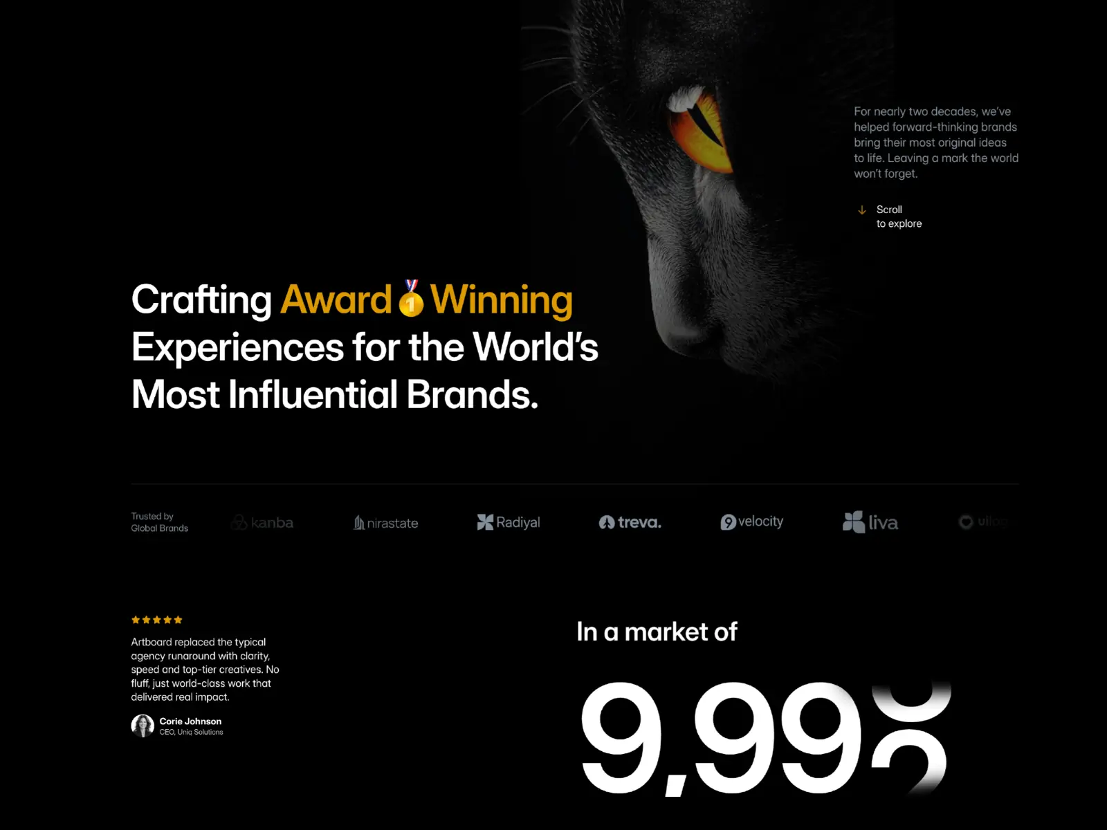 Artboard — Agency, Studio & Portfolio — Essa Donzo Framer Template