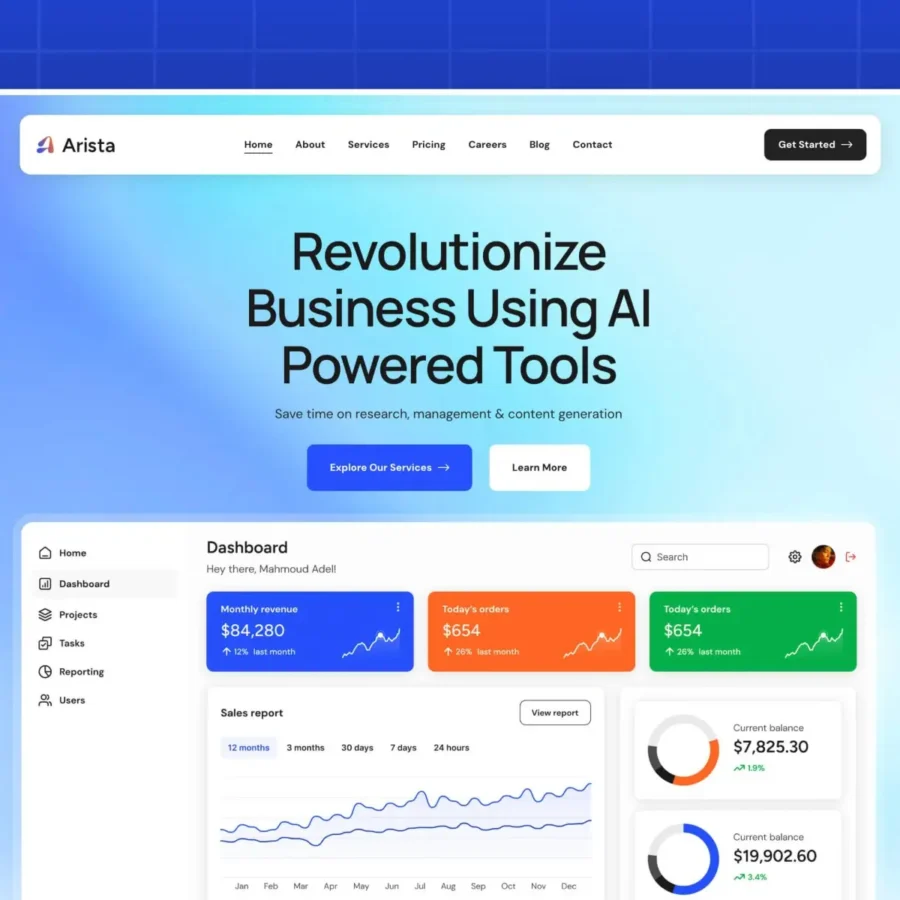 Artisa — Modern SaaS for Startups — Tambe Design Framer Template