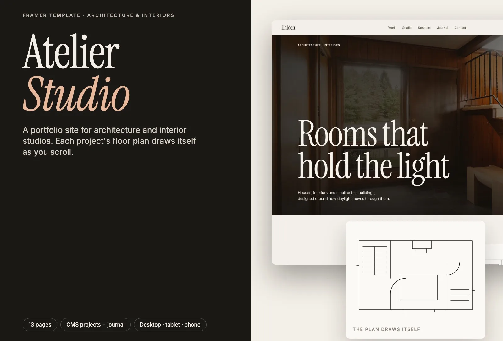 Atelier Studio — Ran Shoshan Framer Template