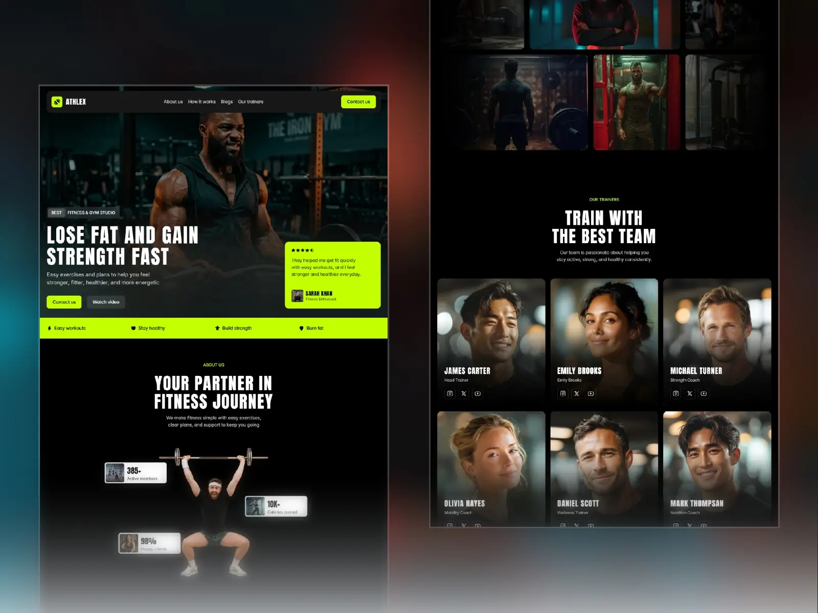 Athlex — Fitness & Gym Studio Template