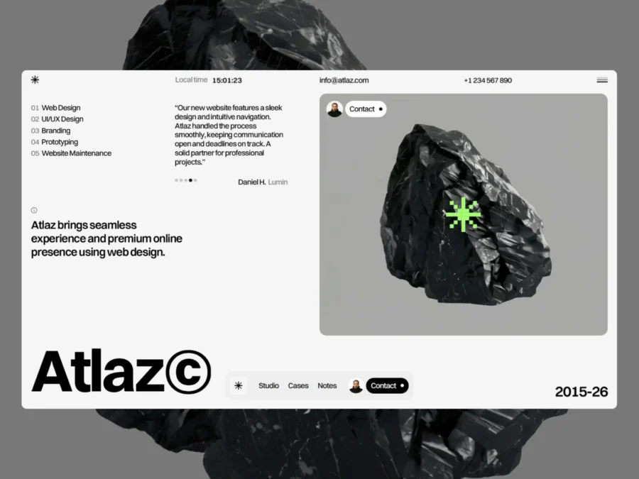 Atlaz — Digital Agency & Creative Agency — David Bagdasaryan Framer Template