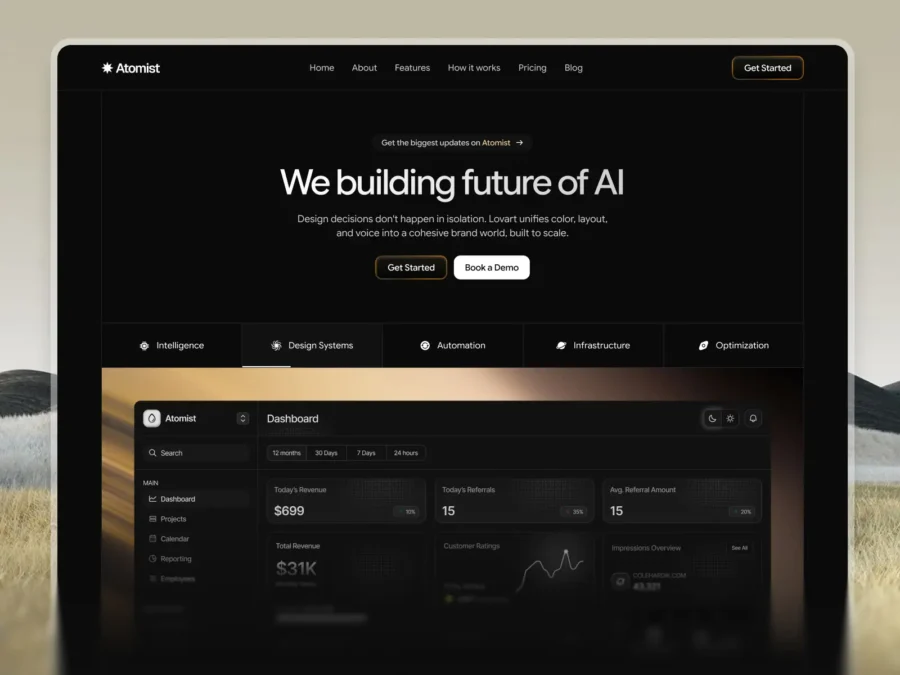 Atomist — Creative Agency Template — WrapPixel Framer Template
