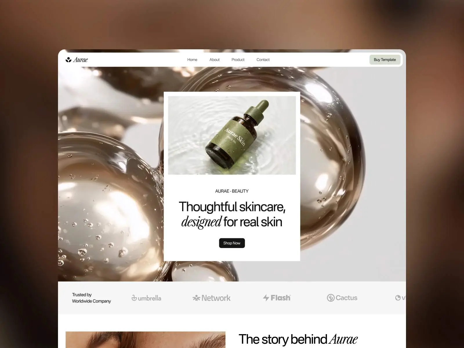 Aurae — Skincare template